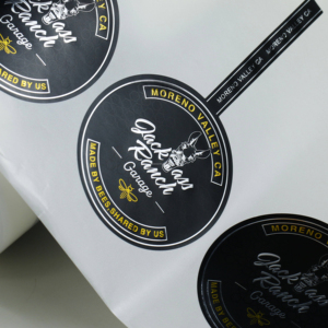 Custom Waterproof Gold <b>Foil</b> Embossed Caviar Tin Jar Packaging Waterproof Frozen Caviar Label Sticker for Metallic <b>Container</b> - Product Image 1