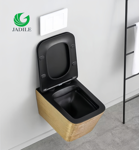 Articles sanitaires en or électrolytique de luxe <span class=keywords><strong>Wc</strong></span> <span class=keywords><strong>suspendu</strong></span> au mur en céramique cuvette de toilette salle de bain toilette suspendue au mur - Product Image 1