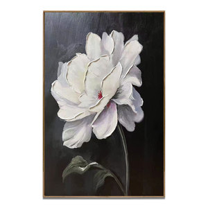 2025 Lớn Màu Trắng Hoa Hiện Đại Tường Nghệ Thuật Vẽ Tay Trừu Tượng Sơn Dầu Vải Cho Khách Sạn Phòng Khách Trang Trí Nội Thất - Product Image 5