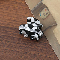 Vente en gros de pinces à cheveux en acétate pour filles, motif écaille de tortue, mignonnes, 3,5 cm, petites pinces carrées, mini pinces à cheveux pour femmes
