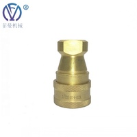 ISO 7241-B KZD Raccords rapides hydrauliques en laiton de 1/2 pouces à pousser et à tirer