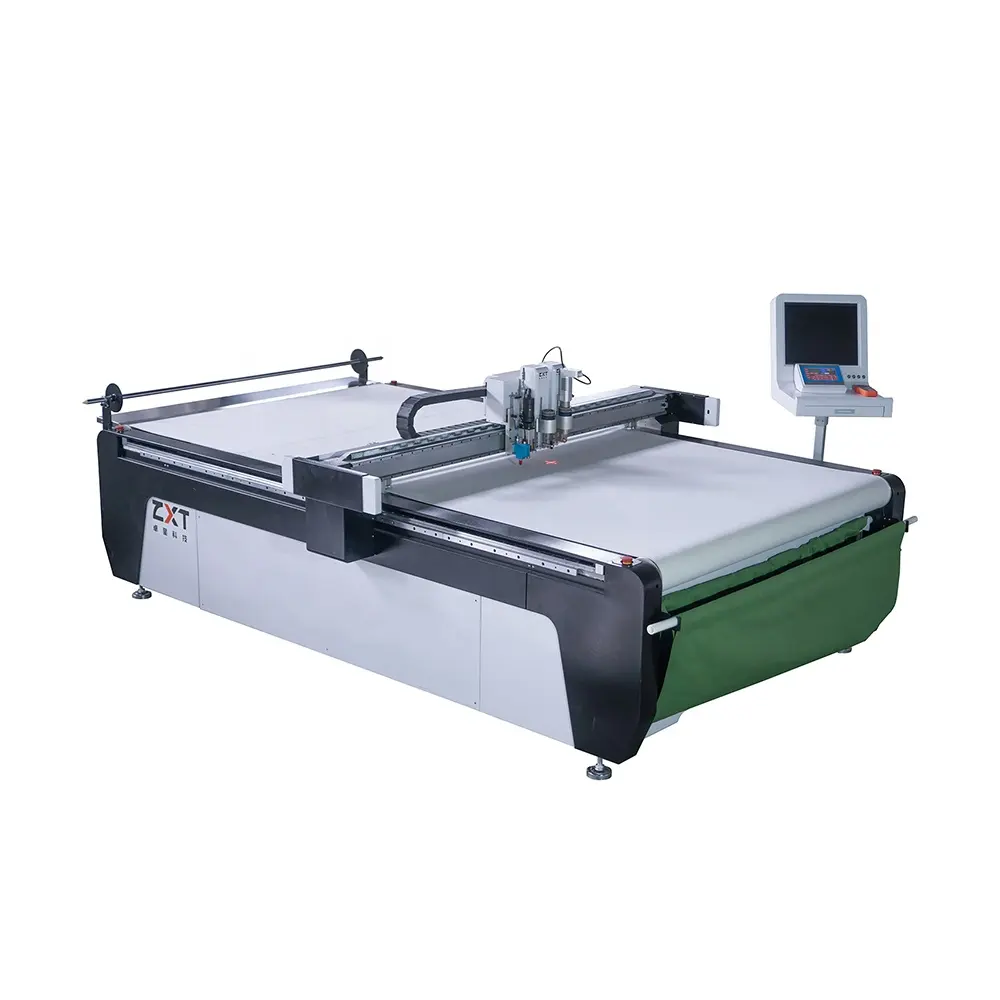 ZXT Apparel Textile Machinery Système de coupe de vêtements numériques Motif de tissu CNC Machine de découpe de couteau oscillant