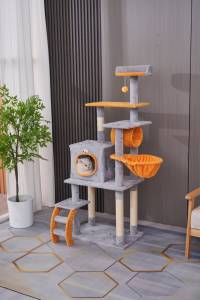 Luxury <strong>Large</strong> <strong>Cat</strong> House for Kitten Sisal-Covered Scratching Posts <strong>Cat</strong> <strong>Tree</strong> Tower <strong>Cat</strong> <strong>Climbing</strong> <strong>Tree</strong> Indoor - Product Image 3