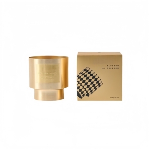 <span class=keywords><strong>Bougie</strong></span> d'aromathérapie de luxe <span class=keywords><strong>en</strong></span> métal, personnalisée, <span class=keywords><strong>en</strong></span> métal noir plaqué, avec cire de soja et mèche multiple parfumée - Product Image 6