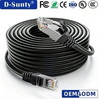 Câble Ethernet FTP Cat6 RJ45 24AWG 26AWG 28AWG en cuivre PVC pour réseau LAN, idéal pour la maison intelligente, les caméras, les téléviseurs et le divertissement à domicile