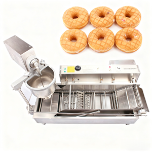 Machine à frire les beignets électrique de bureau 2025, état neuf, pour la fabrication de beignets sucrés avec du lait, de la farine, du maïs, des fruits et des noix en boulangerie - Product Image 1