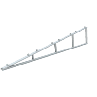 Supports en aluminium pour montage solaire Soeasy East West, installation facile, supports de panneaux solaires, structure de montage sur toit plat lestée