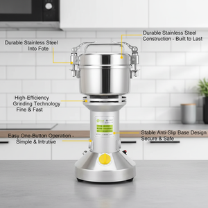 <span class=keywords><strong>Moulinex</strong></span> Électrique 250g Moulin Broyeur Puissant pour Épices, Riz et Grains Secs – Accessoire de Cuisine - Product Image 4