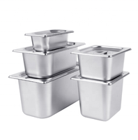 Ustensiles d'hôtel : Bac de cuisson en acier inoxydable pour buffet, bacs GN Gastronorm, récipient alimentaire, bac de drainage