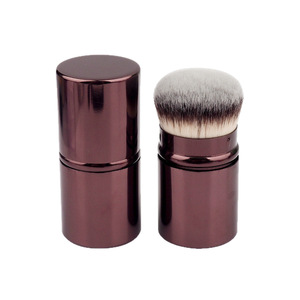 Pinceau à fond de teint rétractable, poils synthétiques, pinceau de maquillage compact et portable pour l'application du fond de teint - Product Image 5