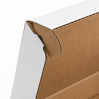 Caja de Envío de Cartón Corrugado con Cierre Automático Personalizada, Impresión de Logotipo, Sin Cinta Adhesiva, Embalaje para Comercio Electrónico para Pequeñas Empresas, MOQ 200