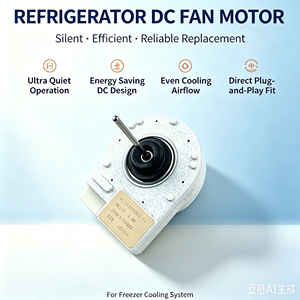 Moteur de refroidissement électrique en cuivre pour réfrigérateur A62L12SFN8CF-19 pour la réfrigération domestique, pièces de rechange HVACR, neuf - Product Image 2
