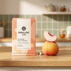 Osulloc Tè Coreano al Gusto Pesca e Camomilla, Confezione da 15 Pezzi - Product Image 3