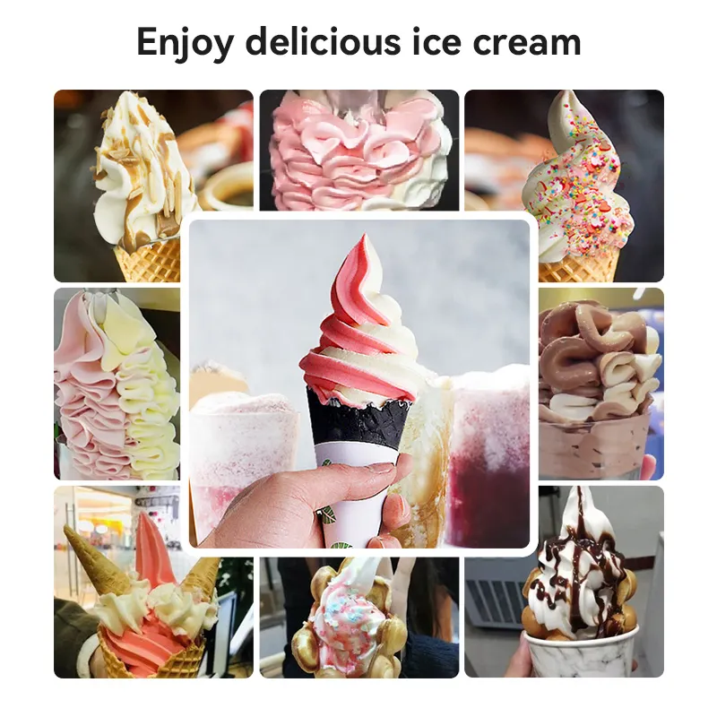 상업용 FEST 아이스크림 산업용 대용량 사전 냉각 스탠드 아이스크림 기계