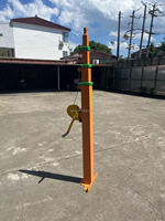 Mât de levage télescopique manuel en tube carré, longueur et couleur personnalisables, capacité de charge avec trépied pour antenne et caméra CCTV