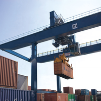 Grue portique à conteneurs robuste de type RMG montée sur rail pour terminal 20t 40t 60t