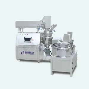 Zhitong 10L Hydraulic Lifting Vacuum Homogenizing Emulsifying Mixing Machine for Gel/Cream Making in Laboratory