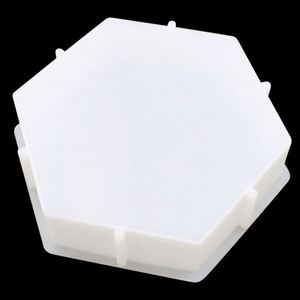 Single Hexagonal Diy Crystal <b>Glue</b> Dropping <b>Resin</b> Tool, Geometric Mirror Decoration Silicone Mold OEM\ODM - Product Image 2