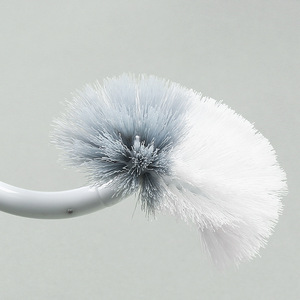Toilet <b>Brush</b> Soft Bristle Nylon Grey Plastic Cleaning Tool For Toilet Bowl - Product Image 4