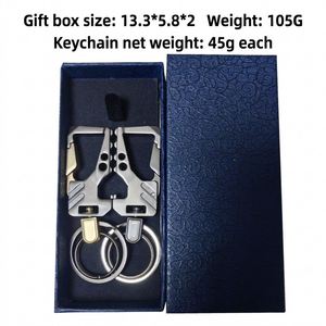 Porte-clés de voiture multifonctionnel avec ouvre-bouteille, pendentif unisexe, cadeau pour couple, porte-clés en alliage de zinc pour ceinture - Product Image 2