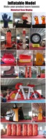 Vente directe du fabricant, prix promotionnel, poupée gonflable personnalisée, impression personnalisée, gonflage promotionnel
