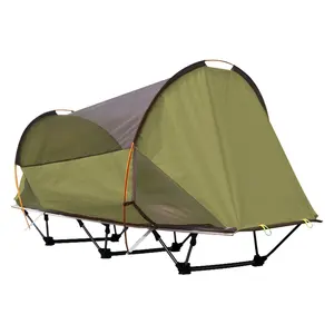 Vendita calda 1 persona letto da campeggio portatile pieghevole per esterni letto da campeggio sopraelevato tenda tenda tenda tenda campeggio con letto