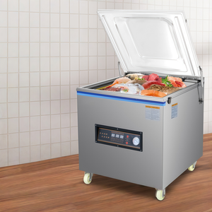 Machine d'emballage sous vide avec alimentation automatique par film étirable, scelleuse thermoformante pour l'emballage de barquettes alimentaires - Product Image 2