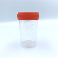 Vaso de Plástico Desechable para Muestras Médicas de Pacientes, Recolector de Muestras de Esputo y Heces, Recipiente para Orina y Heces de 30 ml, 60 ml y 120 ml