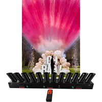 FX Idea Fontaine de fumée colorée en forme d'éventail pour événements de révélation du sexe, baby shower, demande en mariage, mariage en plein air et fêtes
