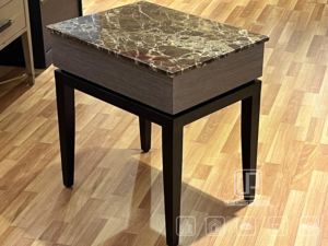 New Product Promotion With <b>Drawer</b> Italian Style <b>Small</b> Bedside Table Marble Slab Surface Wooden Bedside Table <b>Small</b> Bedside Table - Product Image 2