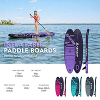 Tabla de Paddle Surf Inflable OEM de 10'x31"x6" (260L, 120kg), con Tecnología Drop Stitch DWF, Pala de Fibra de Carbono, Certificación CE EN ISO, para Principiantes