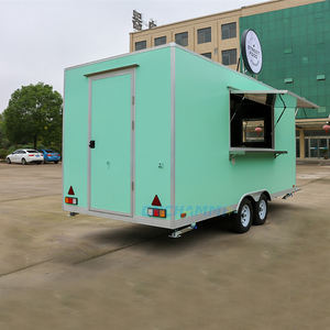 Mini Foodtruck, Cuisine Mobile, Remorque à Granités, Remorque à Hot-dogs, Chariot de Restauration Rapide, Petit Foodtruck Rond, Remorque de Concession Alimentaire - Product Image 2