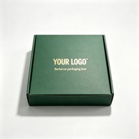 Boîte d'expédition en carton ondulé de qualité alimentaire avec logo personnalisé, pelliculage mat et gaufrage, impression personnalisée pour pique-nique et barbecue