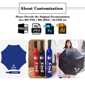 Sombrillas Plegables de Viaje para Botellas de Vino Xdh923 con Impresión Personalizada y Logotipo - Product Image 4