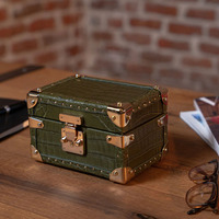 Boîte de rangement pour montres en cuir véritable de haute qualité OEM, boîte à montres en cuir personnalisée de luxe, étui pour deux montres