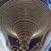 Lampes suspendues linéaires décoratives de style moderne, classiques et luxueuses pour restaurant, hôtel, salon, éclairage en forme d'étoiles tombantes