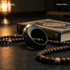 Bague connectée musulmane intelligente : Compteur numérique de tasbih, direction de la <span class=keywords><strong>Qibla</strong></span>, alarme de prière, suivi de santé, tracker d'activité physique, étanche IP67 - Product Image 1