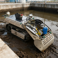 Robot de nettoyage de dragage automatique sous-marin en acier inoxydable 304 avec garantie de qualité, caméra HD 5MP, tuyau de 60m et garantie de 1 an