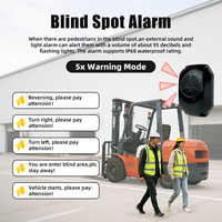 Radar d'angle mort pour chariot élévateur - Capteur de détection d'obstacles par IA, système d'avertissement de sécurité anti-collision pour chariot élévateur industriel