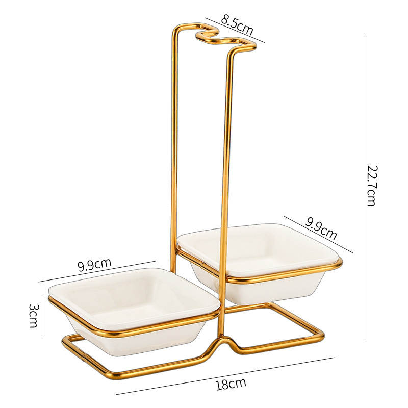 Gold Double-Grid Bracket
