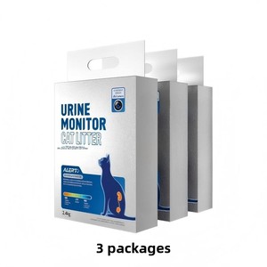 Litière pour chat biodégradable de haute qualité, écologique et jetable dans les <span class=keywords><strong>toilettes</strong></span>, avec test de pH pour l'urine, contrôle visuel de la toilette et des odeurs, 2,4 kg, beige - Product Image 5