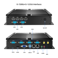 Mini PC Sin Ventilador, Computadora Industrial, Computadora de Escritorio Integrada Intel Core I5-1235U de 10 Núcleos, Host Compacto para Oficina y Comercio