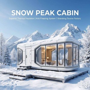 Casa Capsula Spaziale Portatile e Durevole, Rifugio Ecologico Prefabbricato, Unità Modulare Economica per Campeggio e Resort - Product Image 1