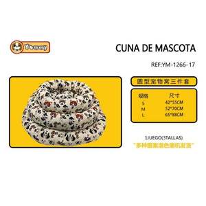 Set Letto per Animali Domestici in Tre Pezzi Imbottito in Cotone Modello YM1266 - Product Image 1