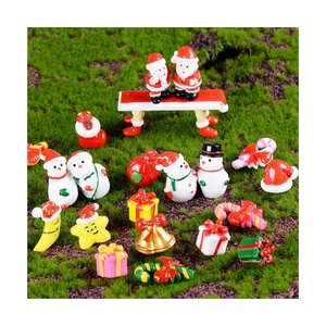 Venta Caliente de Fábrica: Serie Navideña en Miniatura, Manualidades de Resina, Mini Muñecos de Nieve de Resina, Decoración Navideña para el Hogar, Decoraciones para Jardín - Product Image 1