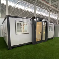 Vente en gros de maison conteneur pliable de 2 à 3 pièces design industriel extensible à double aile pour les entrepôts en Chine