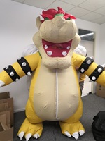 Costume de mascotte gonflable Bowser, personnage de jeu, tortue dragon gonflable colorée, vente chaude, 2 m/6,6 pieds