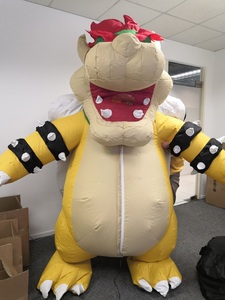 Costume de mascotte <span class=keywords><strong>gonflable</strong></span> Bowser, personnage de jeu, tortue dragon <span class=keywords><strong>gonflable</strong></span> colorée, vente chaude, 2 m/6,6 pieds - Product Image 4