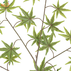 Wholesale Plastic Leaf Artificial <strong>Maple</strong> <strong>Leaves</strong>,Home Decoration Green Artificial <strong>Maple</strong> <strong>Leaves</strong>,Indoor Decor Artificial Plants