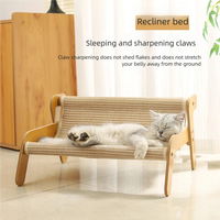 Chat grattoir inclinable canapé hamac en bois meulage griffe coussin animal-partagé planche à gratter chat lit pour chats